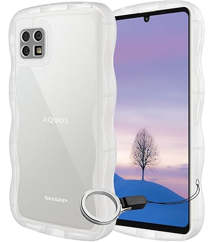 Amazon.co.jp: HILEGENER for AQUOS Sense4 かわいい ケース うねうね
